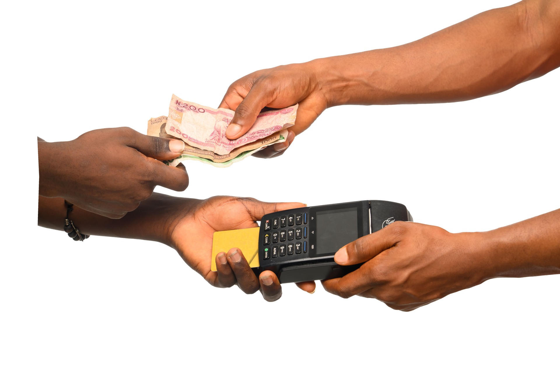 Cash vs Digital Payment: Naira Banknotes and POS Terminal Transaction